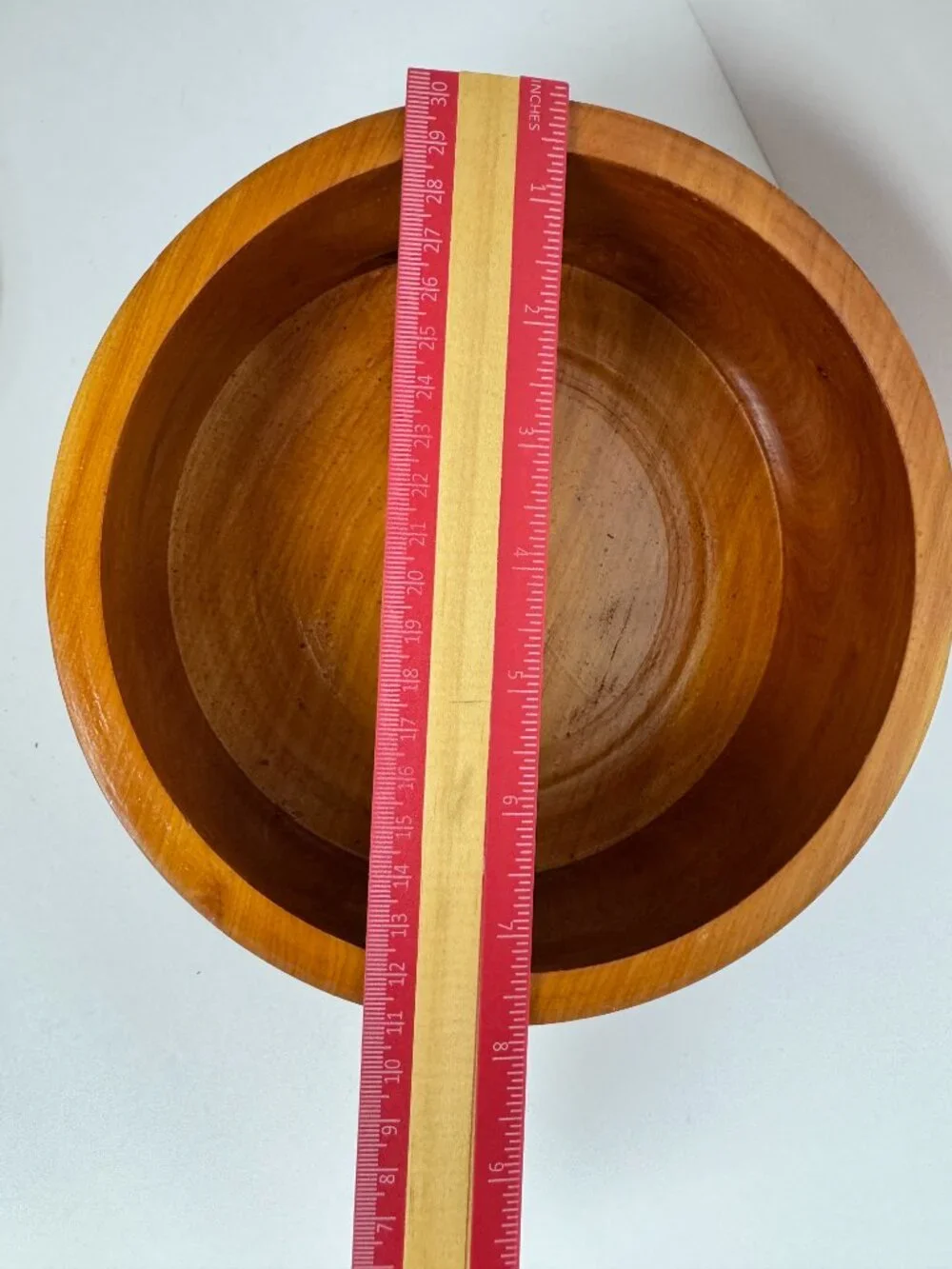 Vintage Wooden Bowl w/Lid  Storage Box Serving Dish
